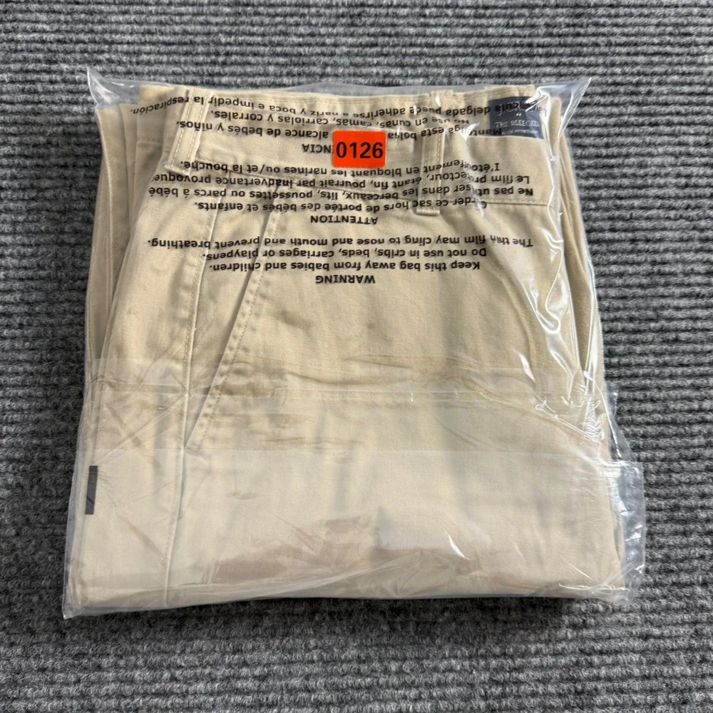 J.Crew The Bleecker Chino Pants Mens 34x34 Khaki Tan Straight Leg Cotton Twill